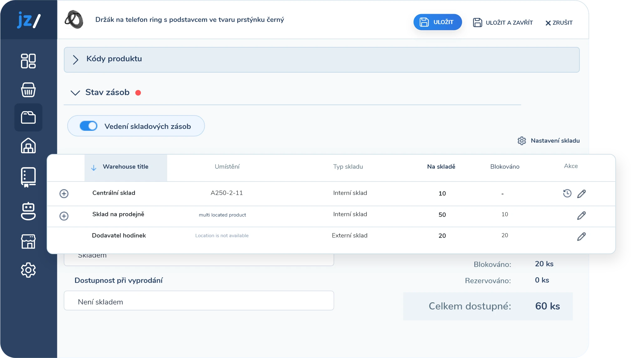 Řízení skladů pro B2B i B2C