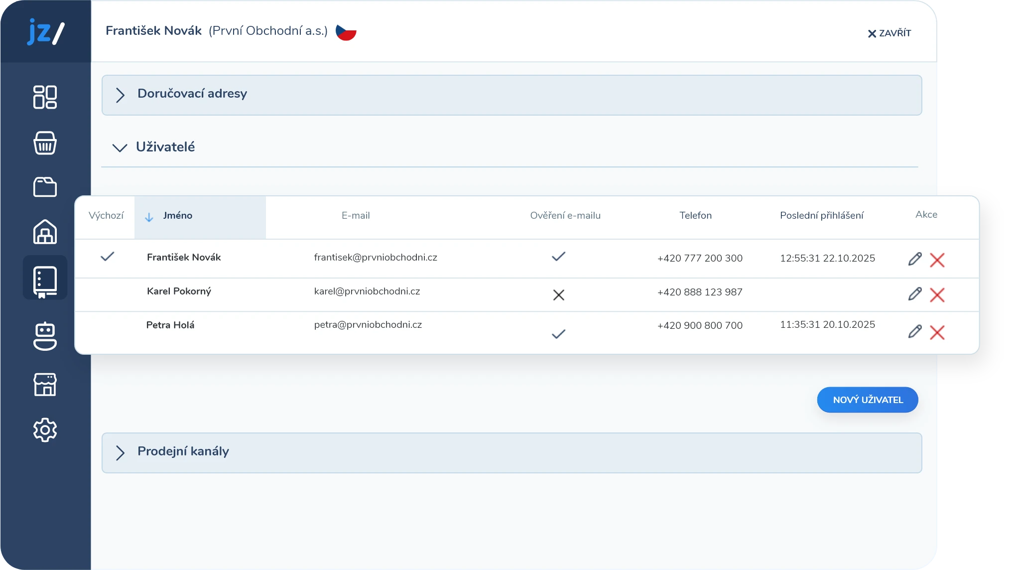 Ceníky pro B2B i B2C