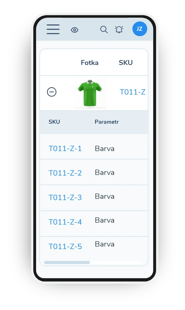 Neomezeně produktů a variant